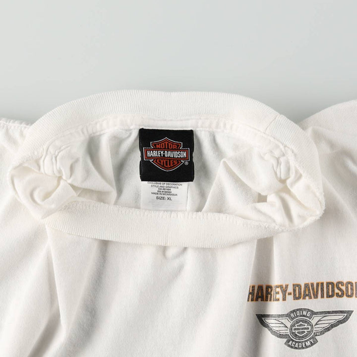 Harley-Davidson Motorcycle Bike T-shirt, Men's XL size cotton white type Vintage Second Hand