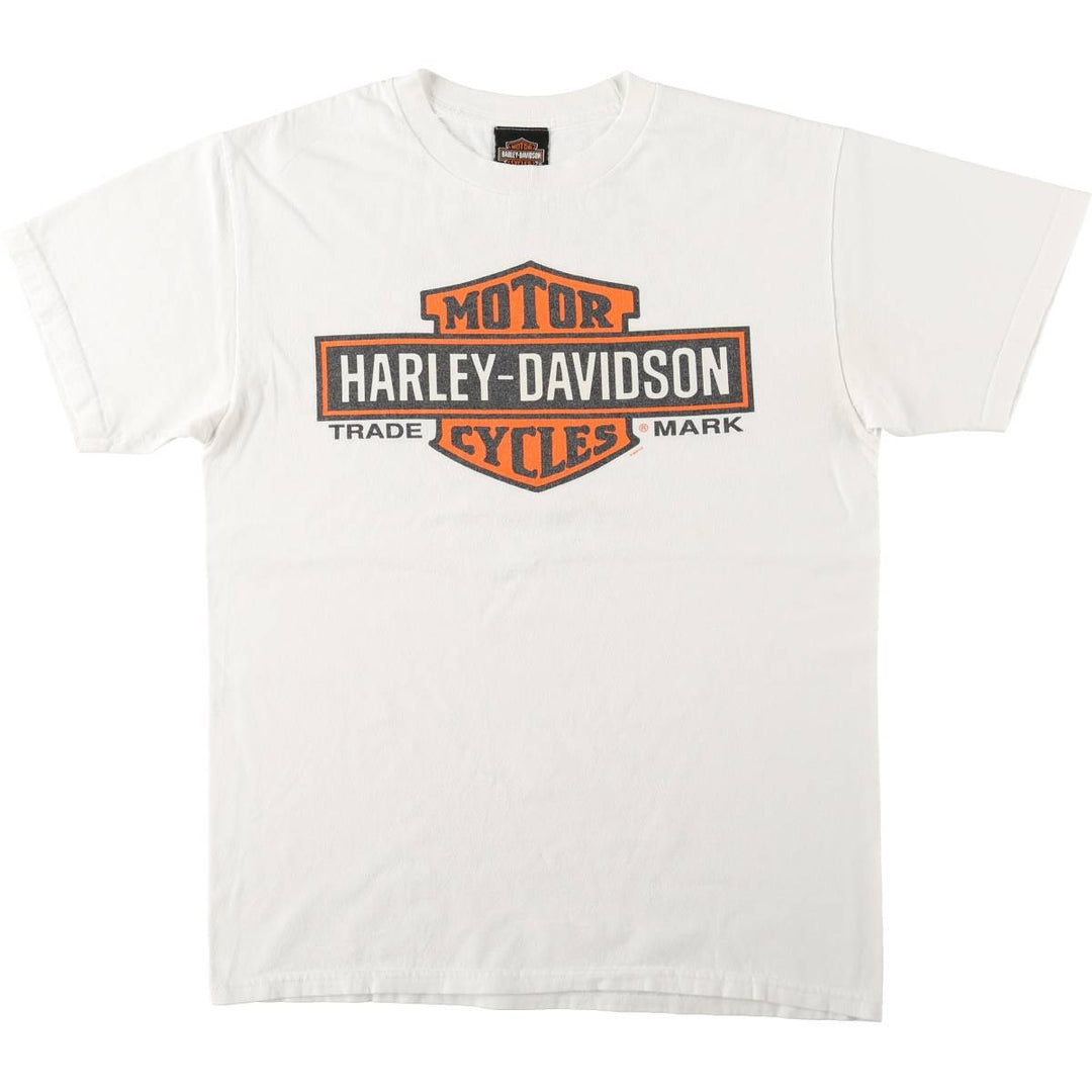 Harley-Davidson Motorcycle Bike T-shirt, Men's Medium cotton white type Vintage Second Hand