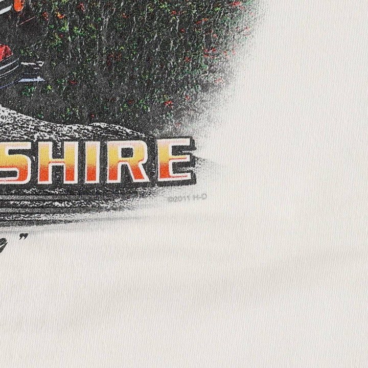 Harley-Davidson Motorcycle Bike T-shirt, Men's XL size cotton white type Vintage Second Hand