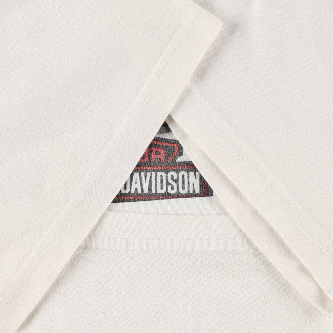 Harley-Davidson Motorcycle Bike T-shirt, Men's XL size cotton white type Vintage Second Hand