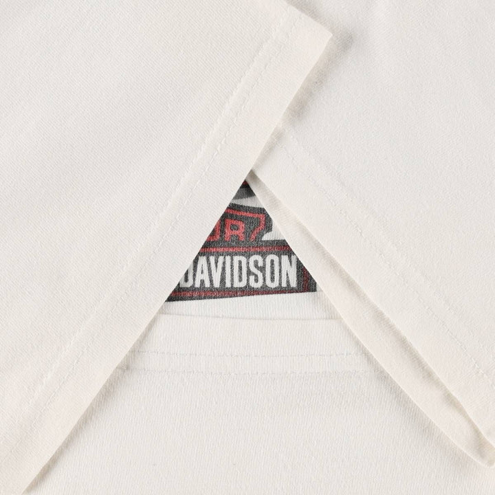 Harley-Davidson Motorcycle Bike T-shirt, Men's XL size cotton white type Vintage Second Hand