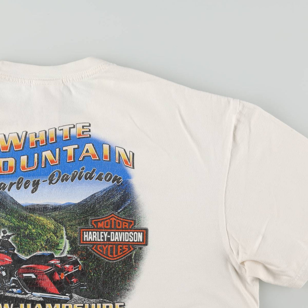 Harley-Davidson Motorcycle Bike T-shirt, Men's XL size cotton white type Vintage Second Hand
