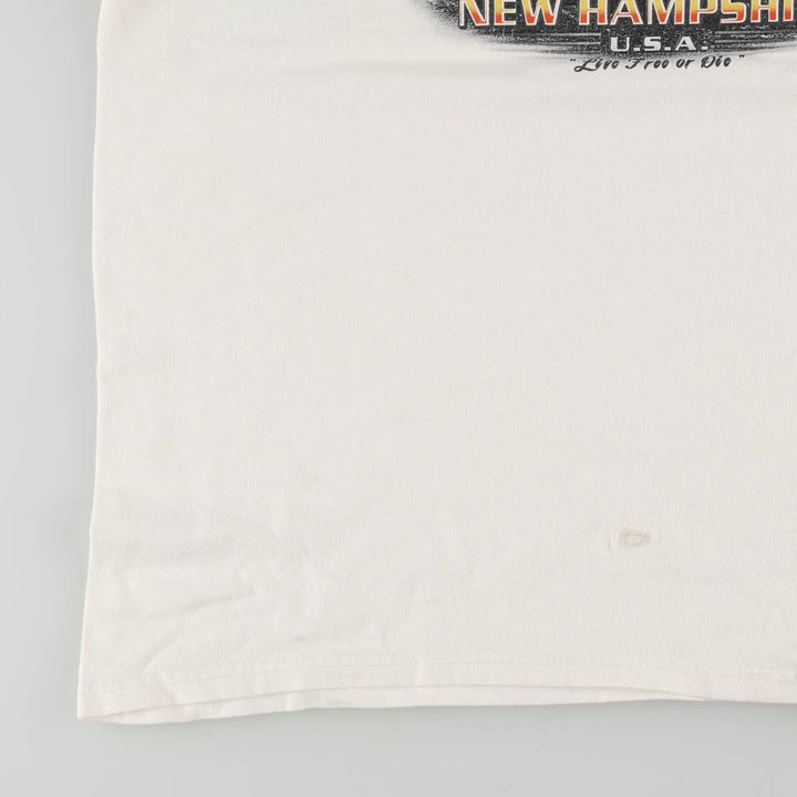 Harley-Davidson Motorcycle Bike T-shirt, Men's XL size cotton white type Vintage Second Hand