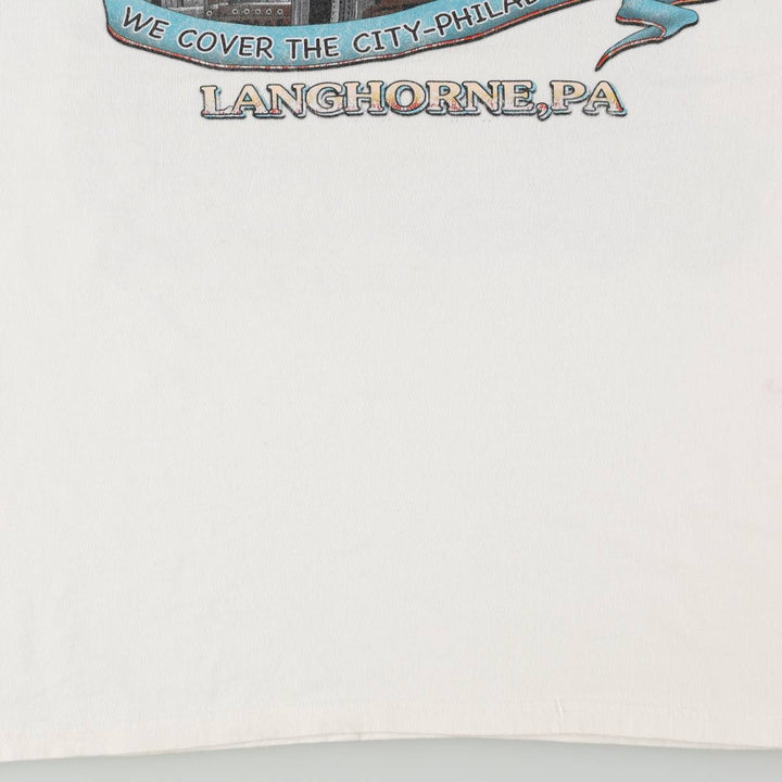 Harley-Davidson Eagle Pattern Motorcycle Bike T-shirt Men's XL cotton white type Vintage Second Hand