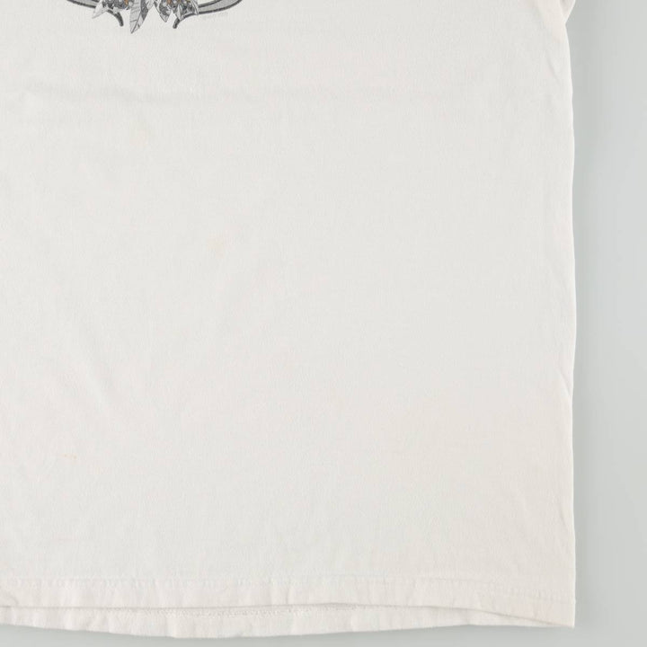 2000'S Harley-Davidson Eagle Pattern Tribal Motorcycle T-Shirt, Made in USA, Men's XL (approx.) cotton white type Vintage Second Hand
