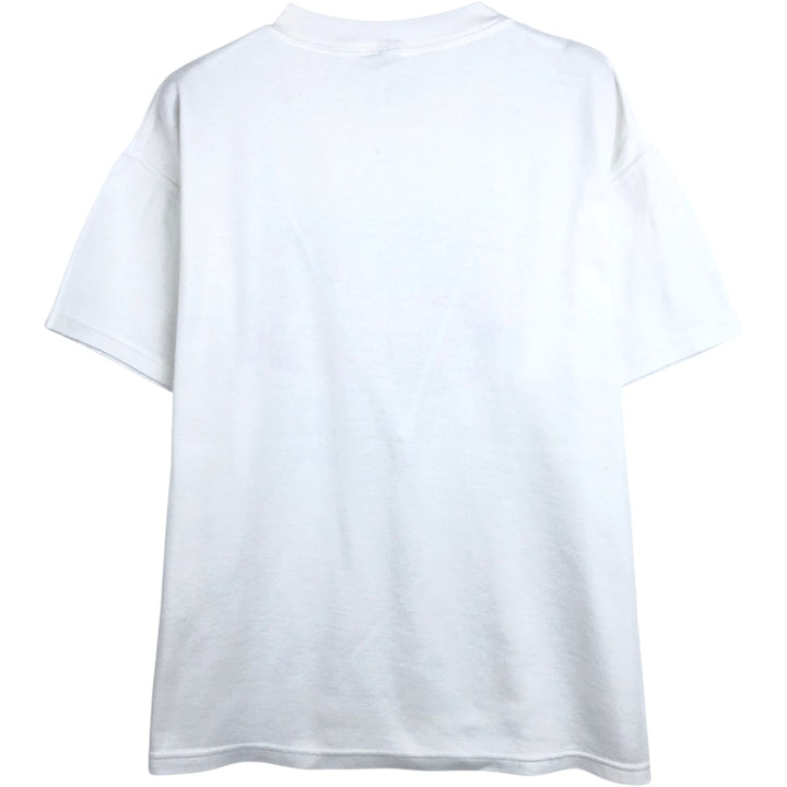 Disney character print T-shirt, men's size M (approx.) unclear white type Vintage Second Hand