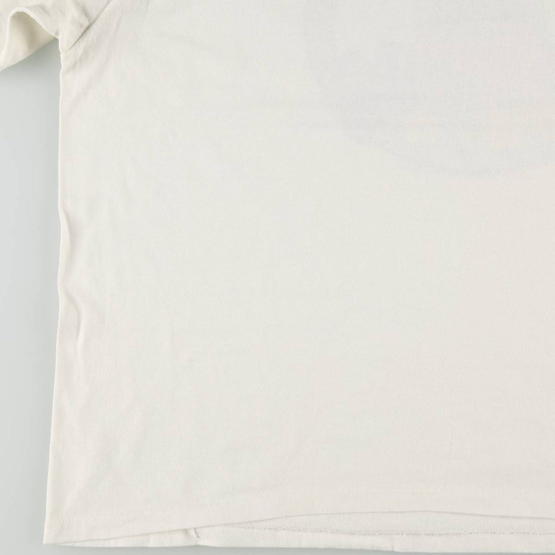 90'S Disney character print T-shirt, made in USA, men's size XXL equivalent, vintage. cotton white type Vintage Second Hand