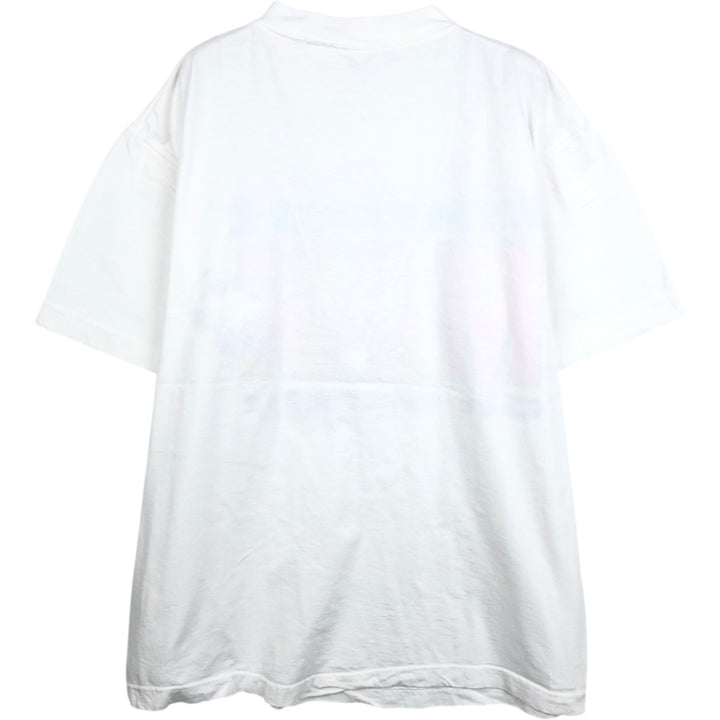 90'S PEANUTS print character t-shirt, men's size L equivalent, vintage. cotton white type Vintage Second Hand