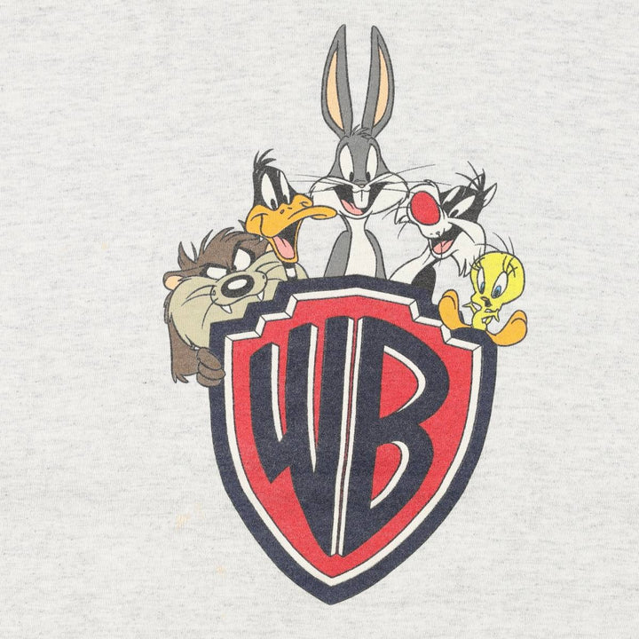 90'S ACME CLOTHING CO LOONEY TUNES Character Print T-Shirt, Made in USA, Men's Size L (Equivalent), Vintage cotton gray type Vintage Second Hand