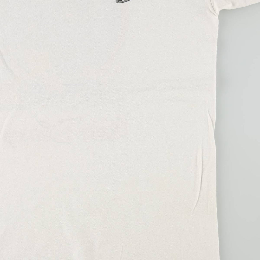 90'S Disney character print T-shirt, made in USA, men's size L equivalent, vintage. cotton white type Vintage Second Hand