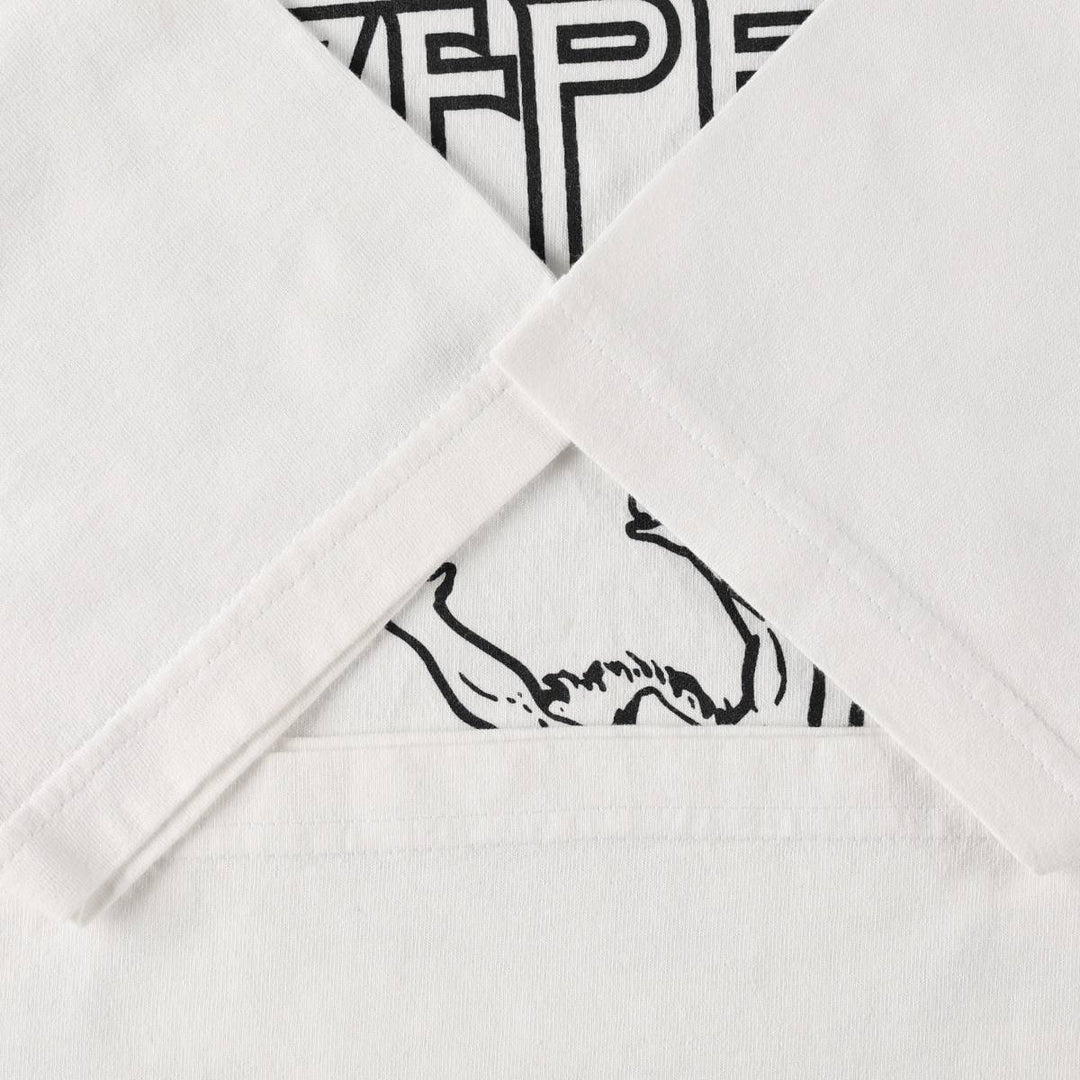 ALSTYLE Led Zeppelin Band T-Shirt (Men's Size M) cotton white type Vintage Second Hand