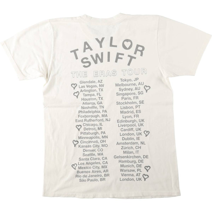 TAYLOR SWIFT Taylor Swift Band T-shirt, Men's Size S (approx.) cotton white type Vintage Second Hand