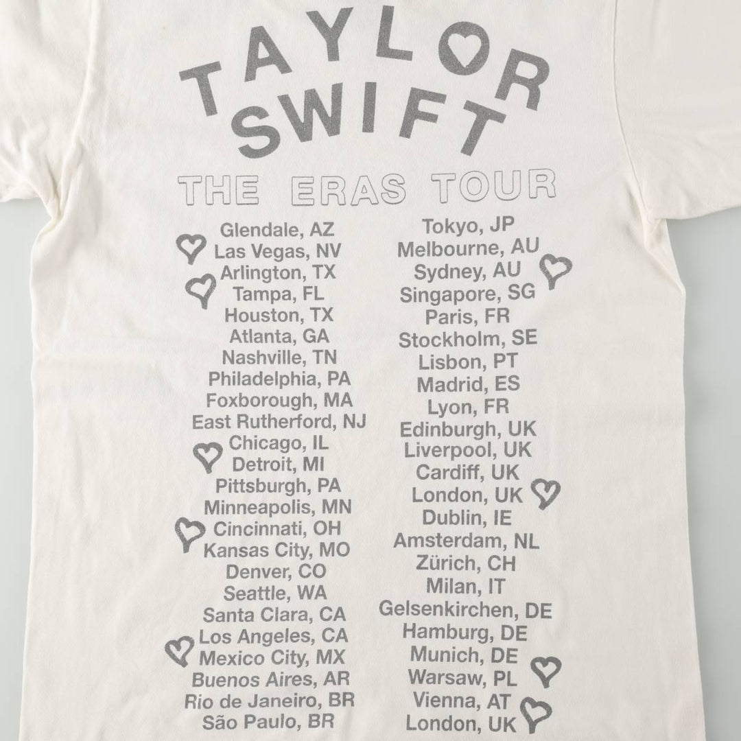 TAYLOR SWIFT Taylor Swift Band T-shirt, Men's Size S (approx.) cotton white type Vintage Second Hand