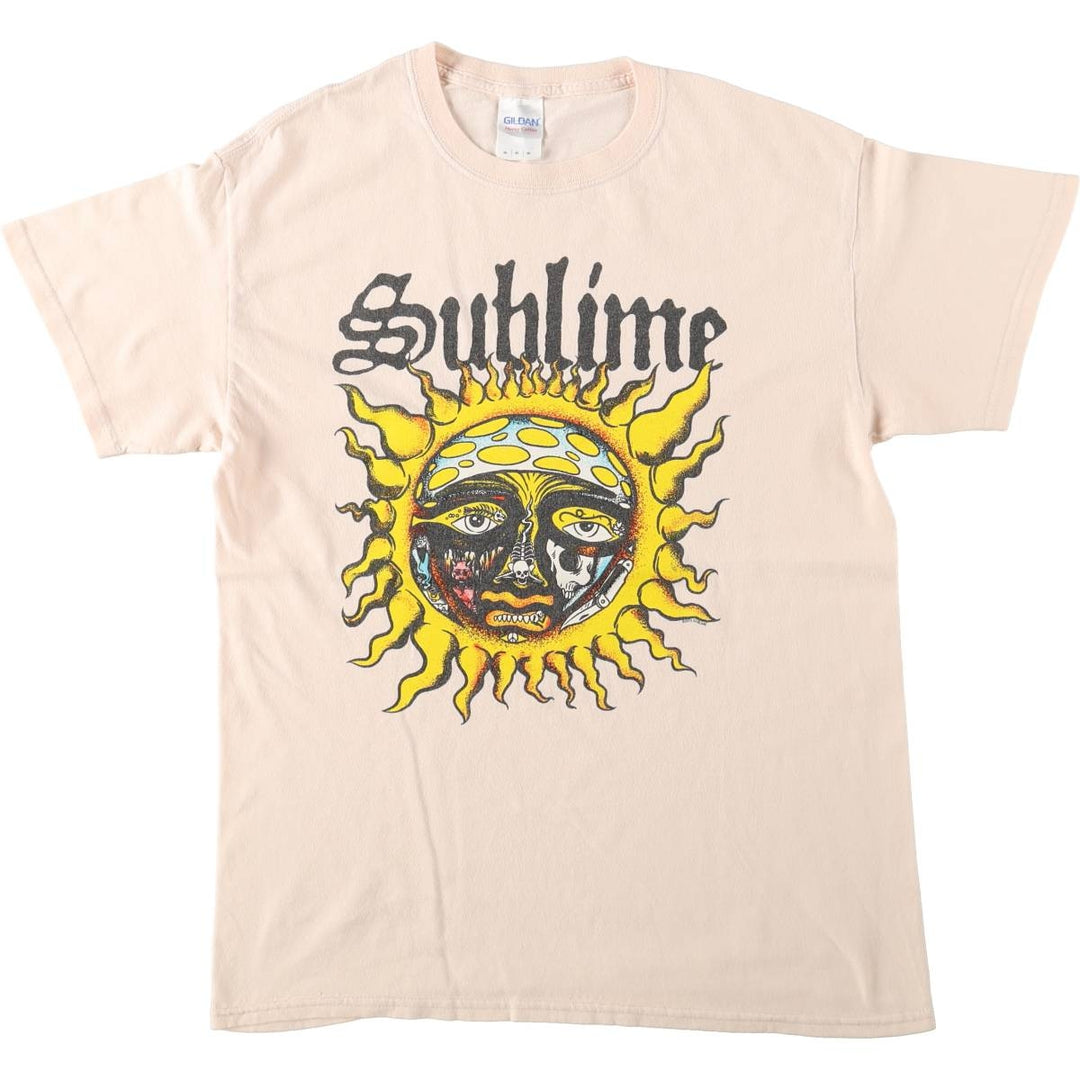 Gildan Sublime Band T-shirt, Men's Size M (approx.) cotton pink type Vintage Second Hand
