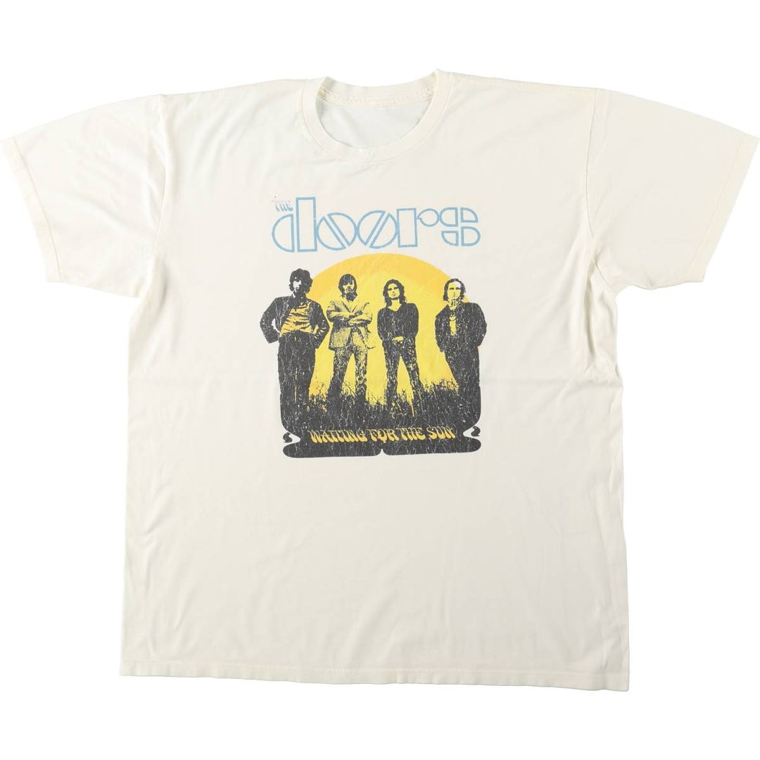 The Doors band t-shirt, men's size L (approx.) unclear white type Vintage Second Hand