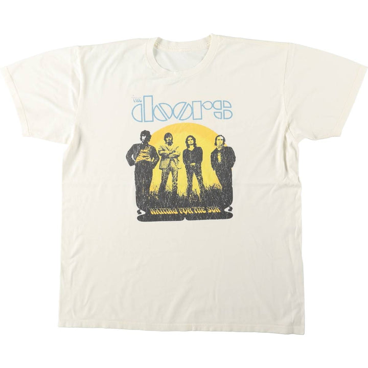 The Doors band t-shirt, men's size L (approx.) unclear white type Vintage Second Hand