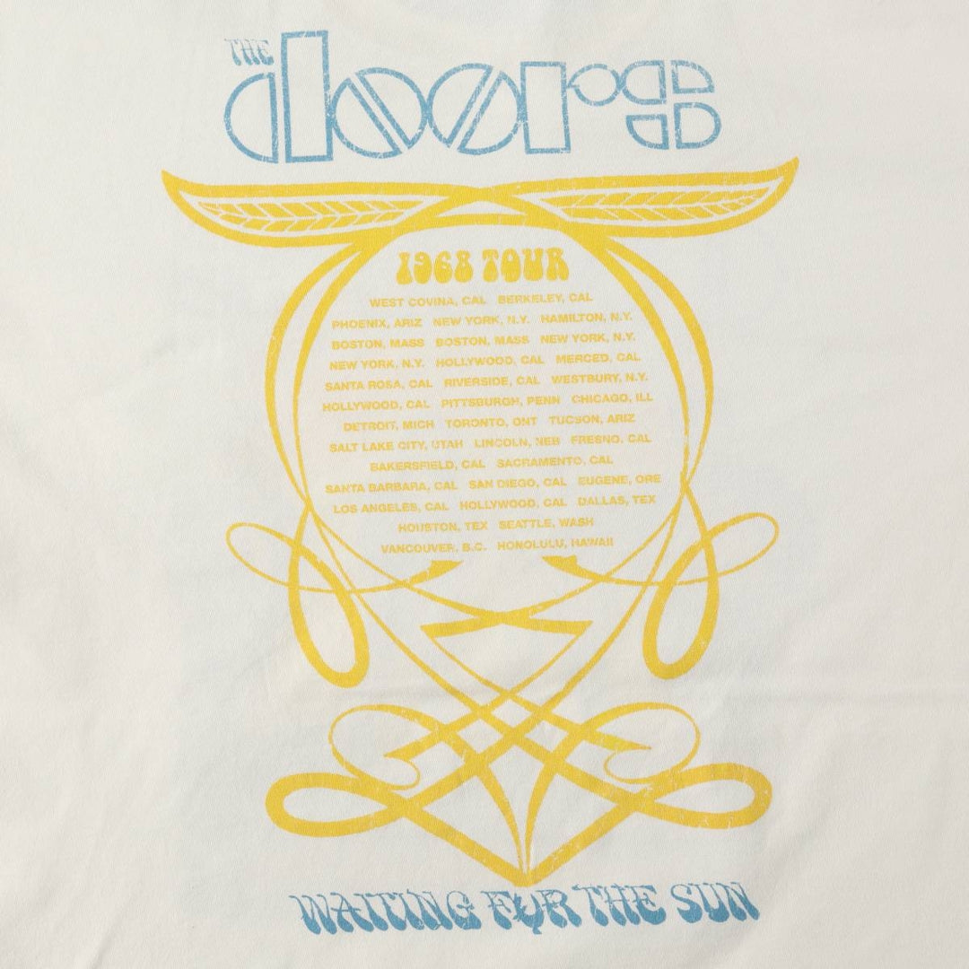 The Doors band t-shirt, men's size L (approx.) unclear white type Vintage Second Hand