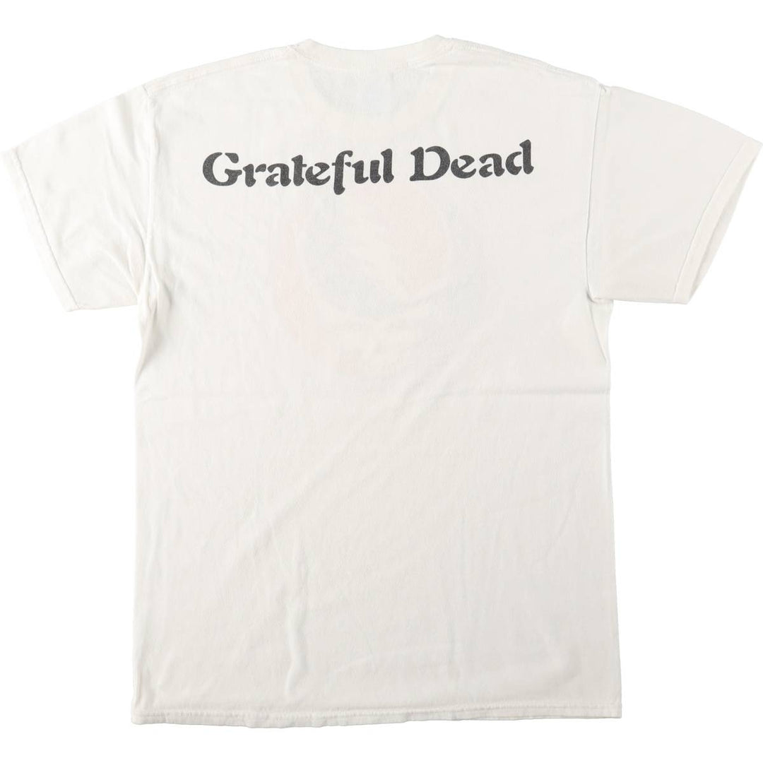 Gildan Grateful Dead Band T-Shirt (Men's Size M) cotton white type Vintage Second Hand