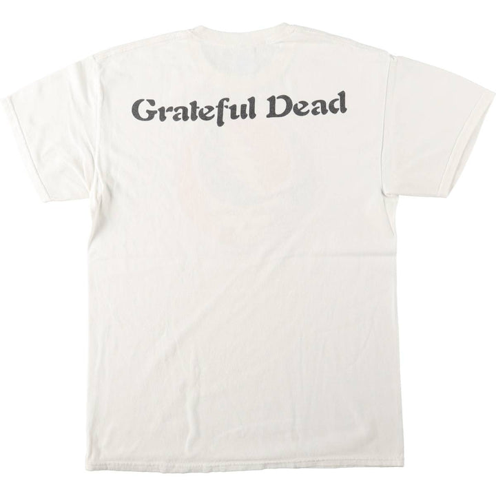 Gildan Grateful Dead Band T-Shirt (Men's Size M) cotton white type Vintage Second Hand