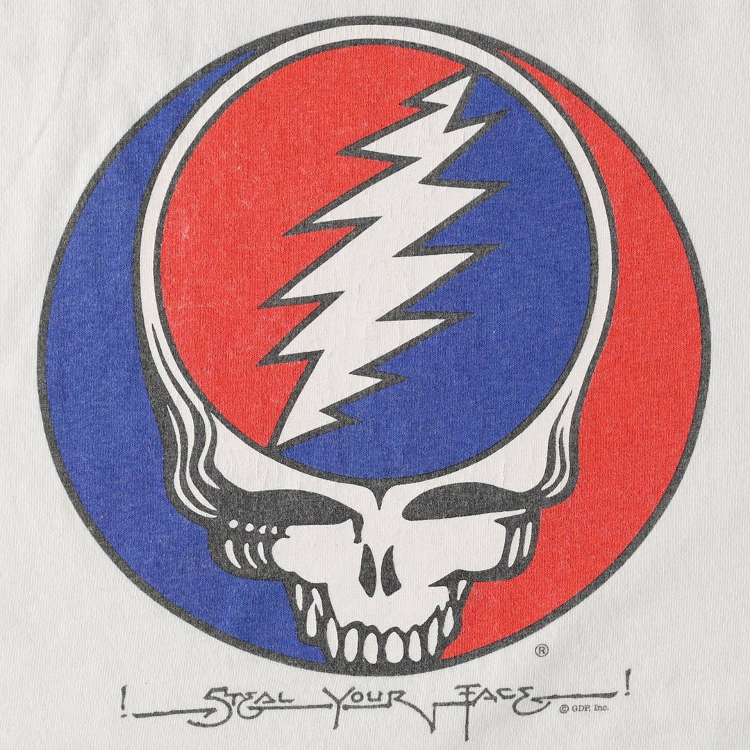 Gildan Grateful Dead Band T-Shirt (Men's Size M) cotton white type Vintage Second Hand