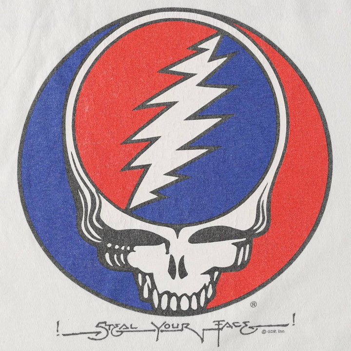 Gildan Grateful Dead Band T-Shirt (Men's Size M) cotton white type Vintage Second Hand