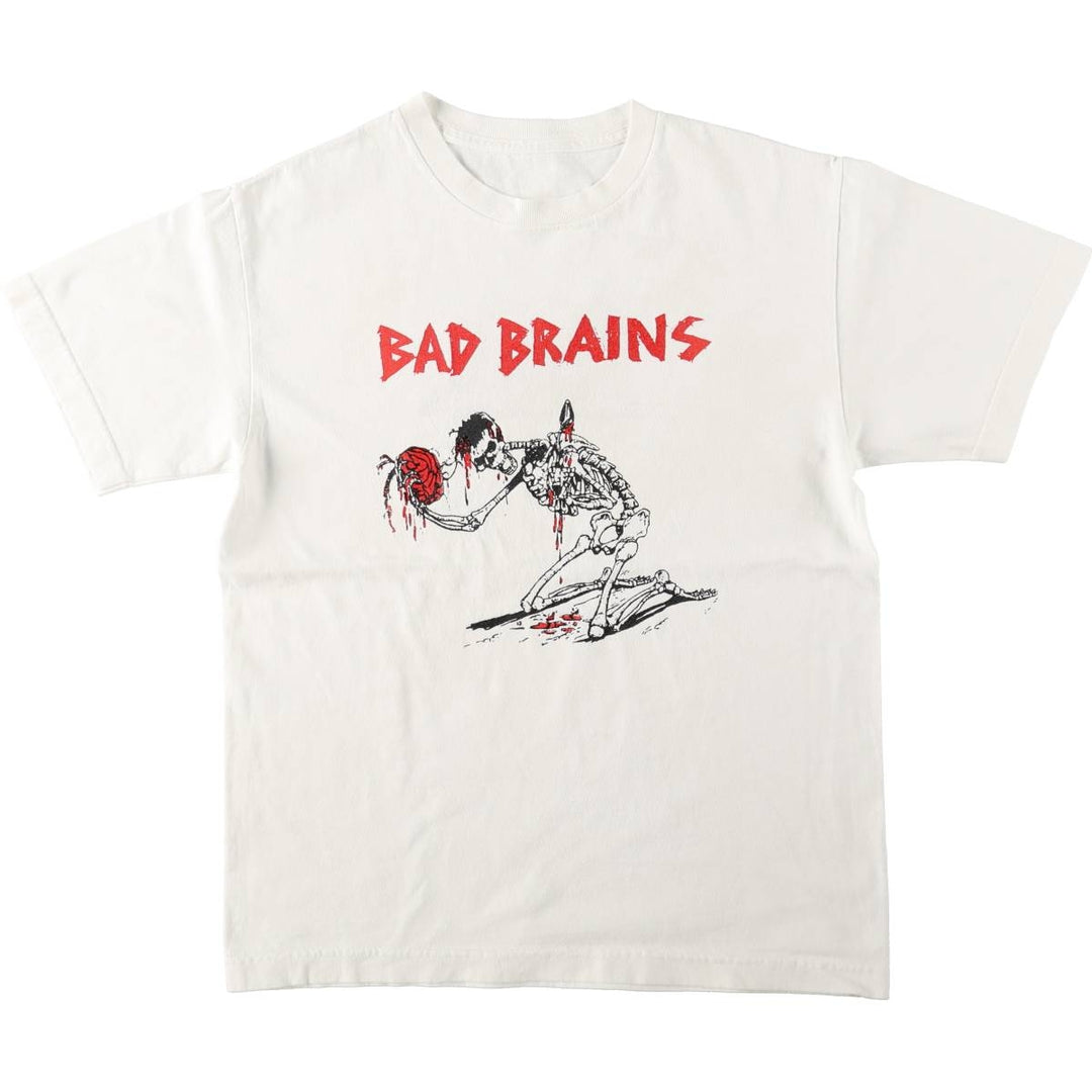 BAD BRAINS Band T-shirt (Men's size M equivalent) unclear white type Vintage Second Hand