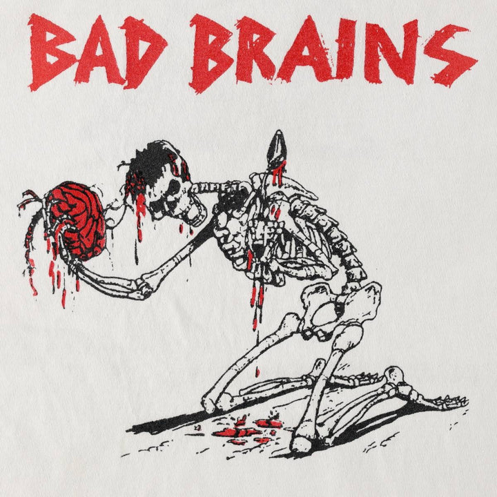 BAD BRAINS Band T-shirt (Men's size M equivalent) unclear white type Vintage Second Hand