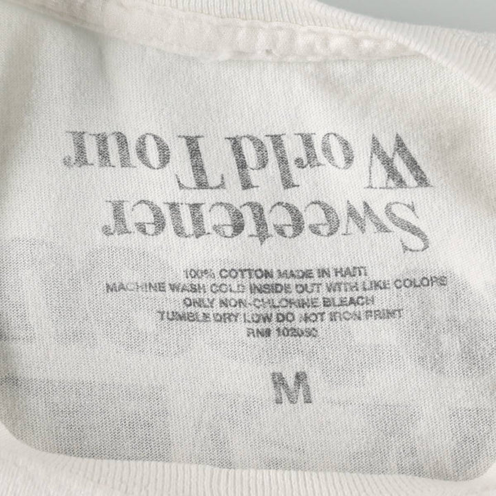 ARIANA GRANDE Ariana Grande Band T-shirt Band T Men's M size cotton white type Vintage Second Hand