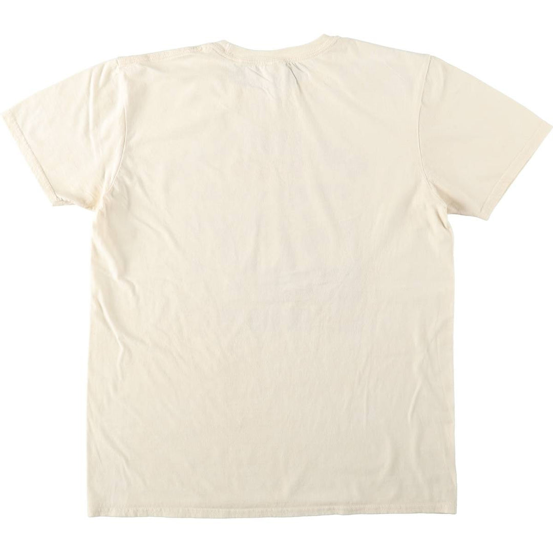 Gildan Def Leppard band t-shirt, men's size L equivalent. cotton white type Vintage Second Hand