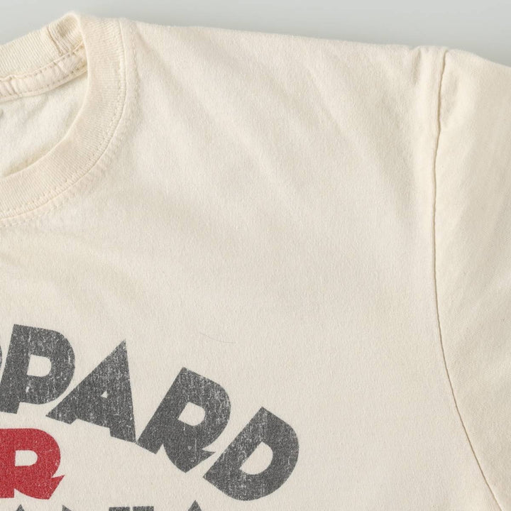 Gildan Def Leppard band t-shirt, men's size L equivalent. cotton white type Vintage Second Hand