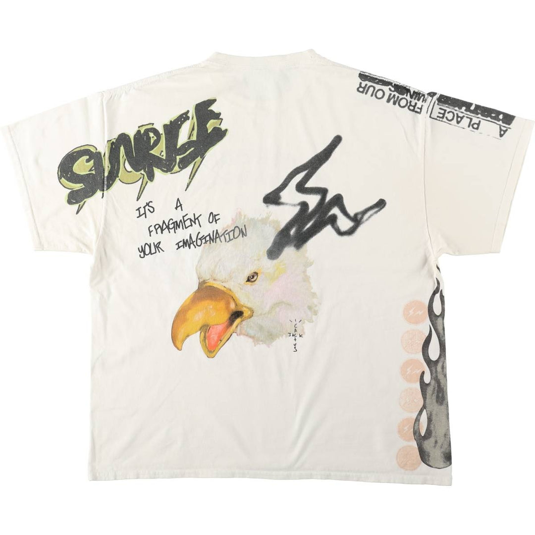 Cactus Jack Travis Scott Rap T-Shirt (Men's XL equivalent) cotton white type Vintage Second Hand