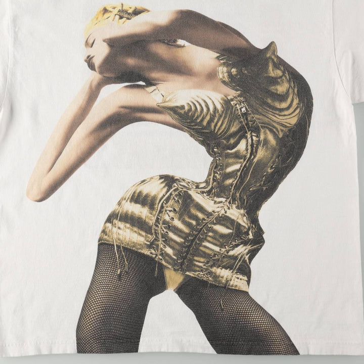 MADONNA Band T-shirt, Men's XL equivalent. unclear white type Vintage Second Hand