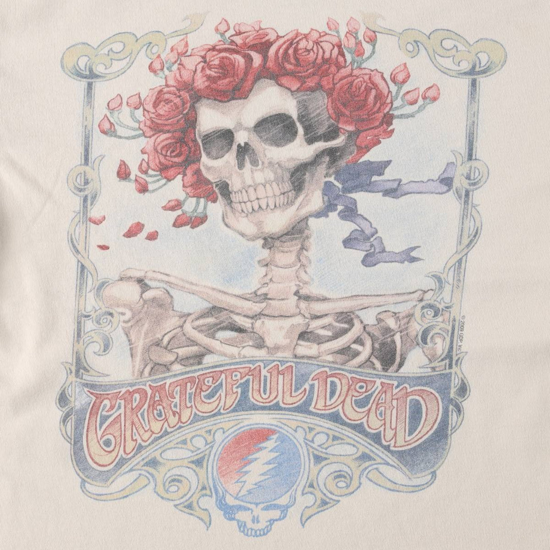 DELTA GRATEFUL DEAD Band T-Shirt (Men's Size M) cotton pink type Vintage Second Hand