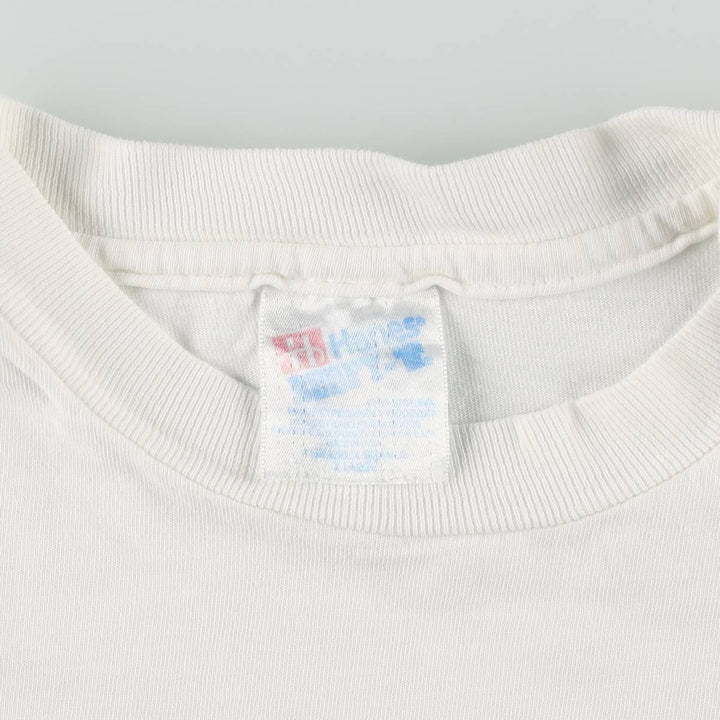 90'S Hanes BEEFY-T Frog Pattern Animal T-Shirt, Men's XL equivalent, Vintage unclear white type Vintage Second Hand