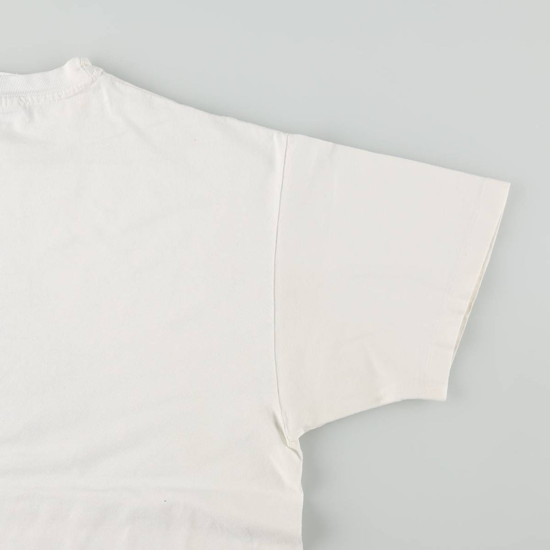 90'S Hanes BEEFY-T Frog Pattern Animal T-Shirt, Men's XL equivalent, Vintage unclear white type Vintage Second Hand