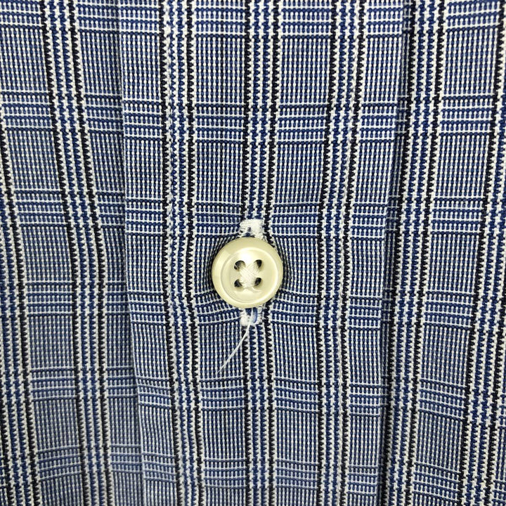 Ralph Lauren long sleeve button down check shirt, men's XL size cotton blue type Vintage Second Hand