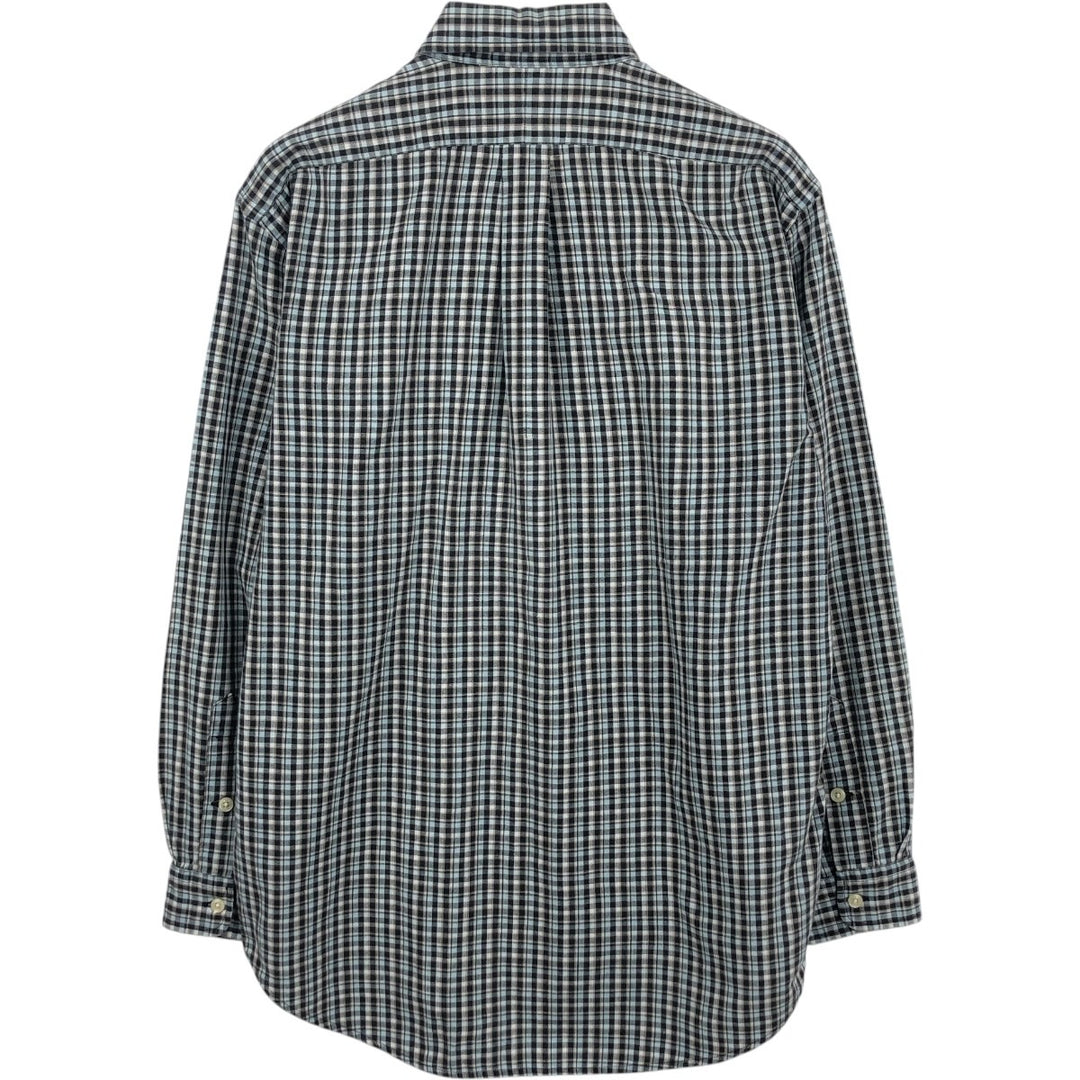 Ralph Lauren BLAKE Long-Sleeve Button-Down Check Shirt, Men's Size S (approx.) cotton brown type Vintage Second Hand