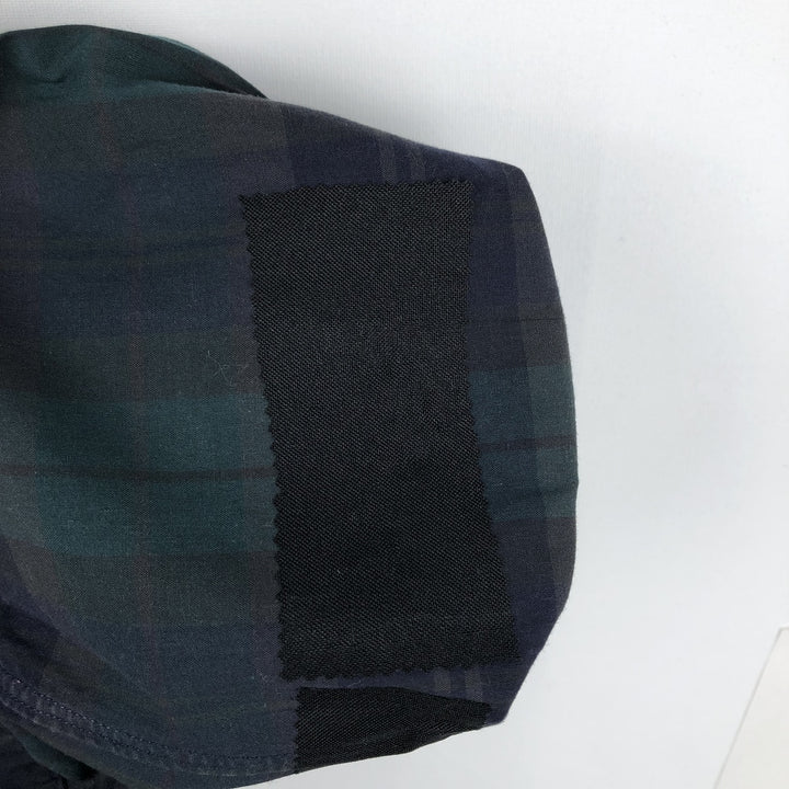 Ralph Lauren long sleeve button down check shirt, men's size L cotton dark green Vintage Second Hand