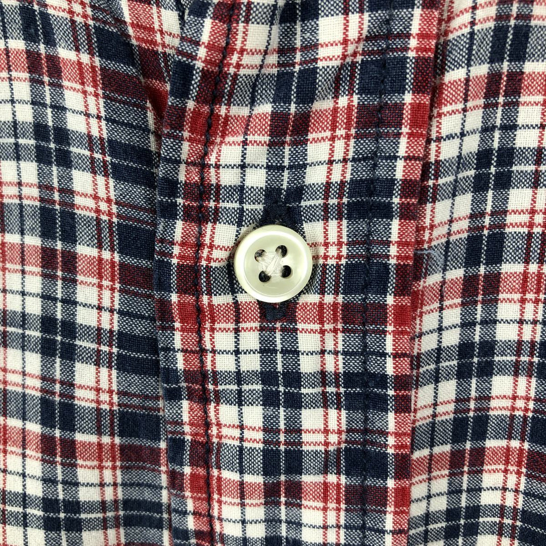 Ralph Lauren RALPH LAUREN SPORT Long-Sleeve Button-Down Check Shirt, Men's Size L (approx.) cotton red type Vintage Second Hand