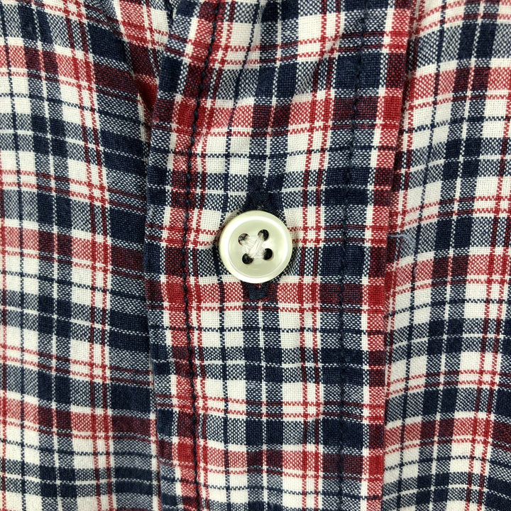 Ralph Lauren RALPH LAUREN SPORT Long-Sleeve Button-Down Check Shirt, Men's Size L (approx.) cotton red type Vintage Second Hand