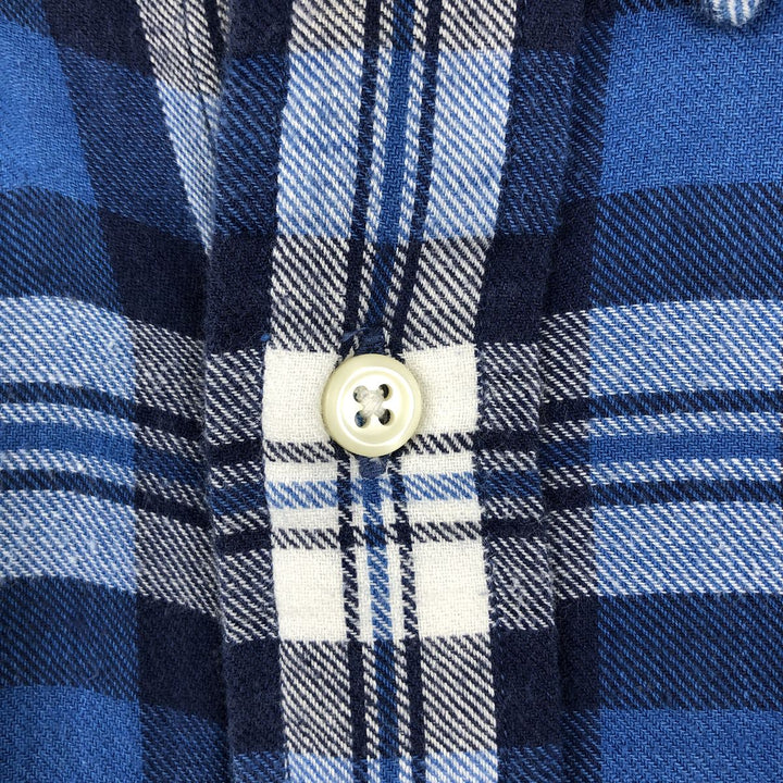 Ralph Lauren BLAIRE long sleeve button down check shirt, men's XL size cotton blue type Vintage Second Hand