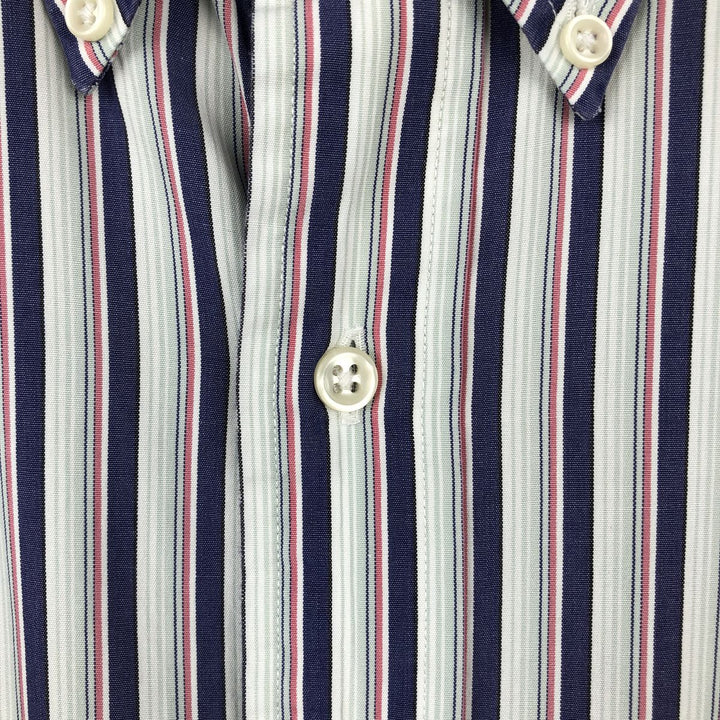 Ralph Lauren BLAKE long sleeve button-down striped shirt, men's size XL cotton navy blue type Vintage Second Hand