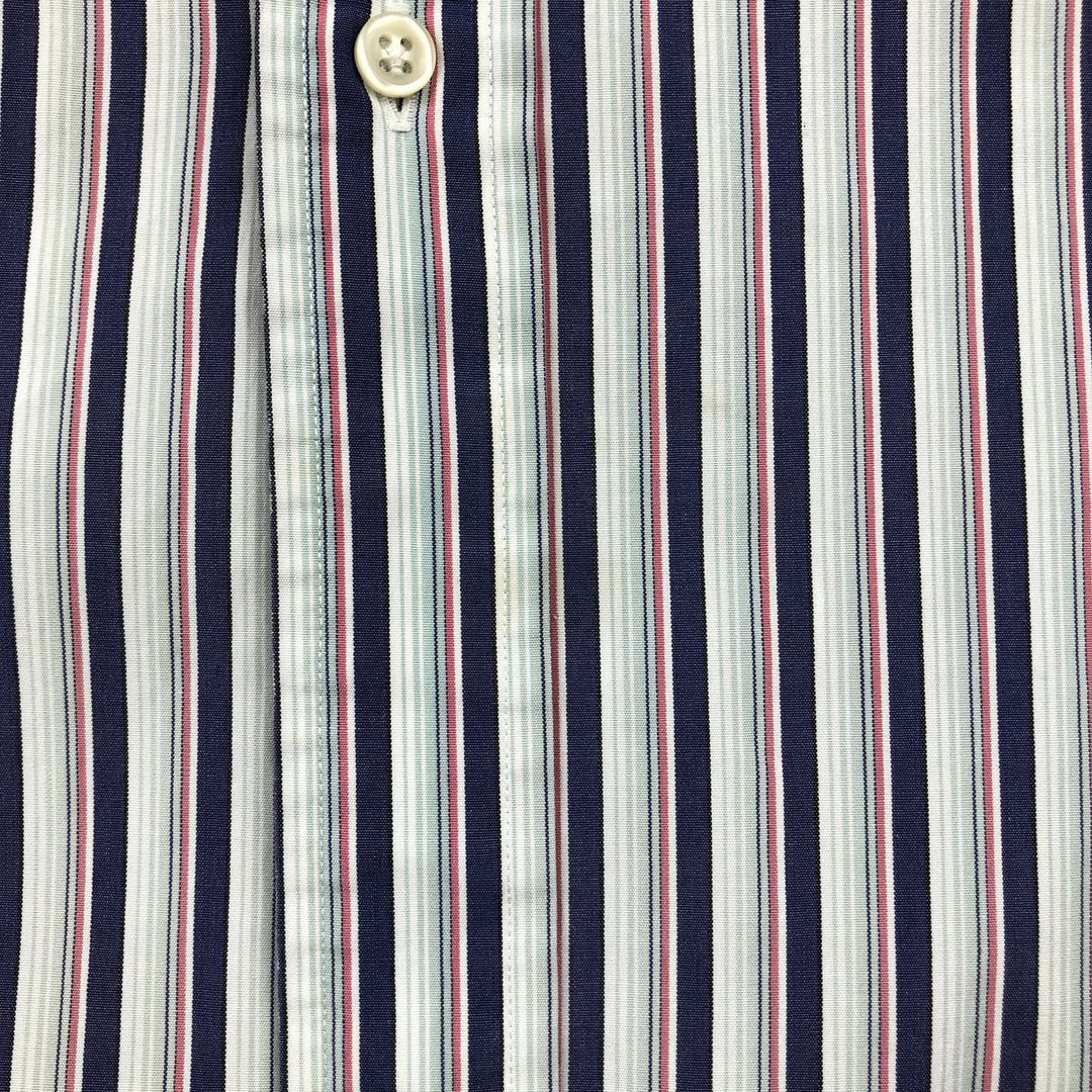 Ralph Lauren BLAKE long sleeve button-down striped shirt, men's size XL cotton navy blue type Vintage Second Hand