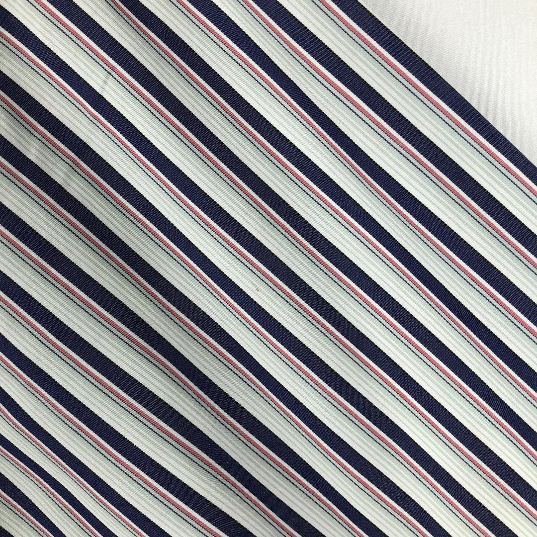 Ralph Lauren BLAKE long sleeve button-down striped shirt, men's size XL cotton navy blue type Vintage Second Hand
