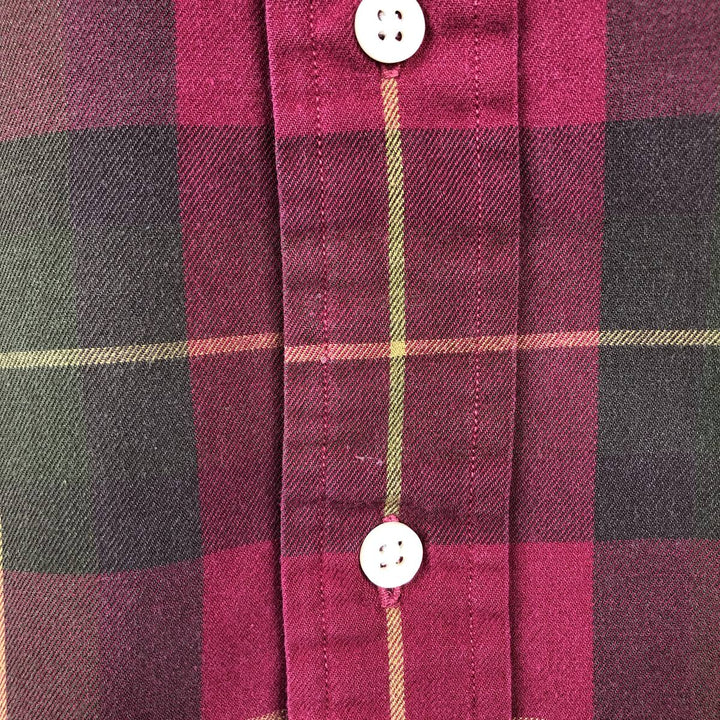 Ralph Lauren Classic Fit Long Sleeve Button Down Check Shirt Men's Size L cotton red type Vintage Second Hand
