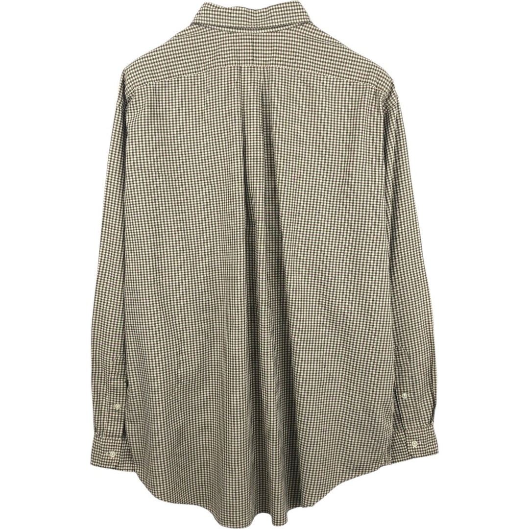 Ralph Lauren Classic Fit Long Sleeve Button Down Check Shirt Men's XXL cotton brown type Vintage Second Hand