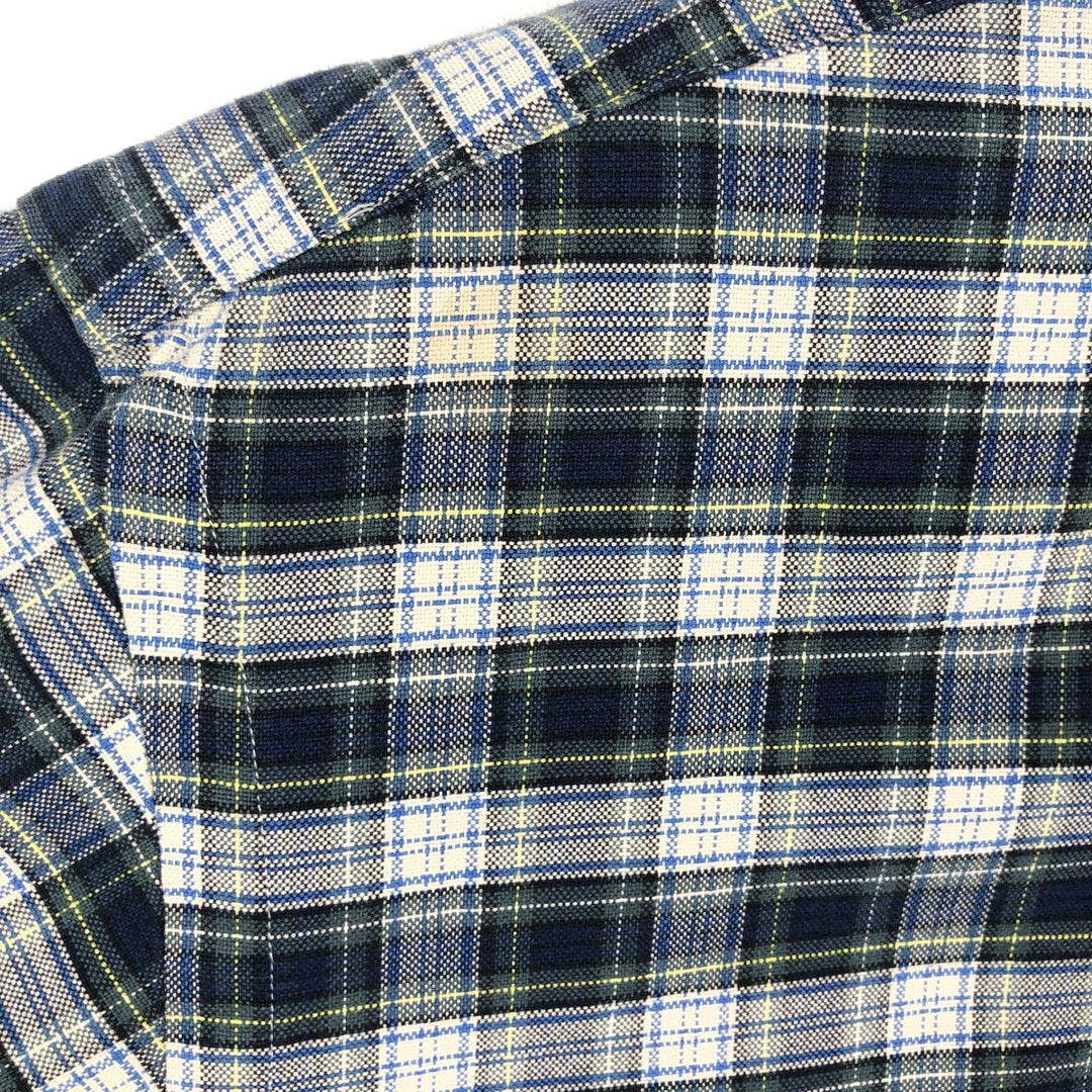 Ralph Lauren Classic Fit Long Sleeve Button Down Check Shirt Men's M cotton green type Vintage Second Hand
