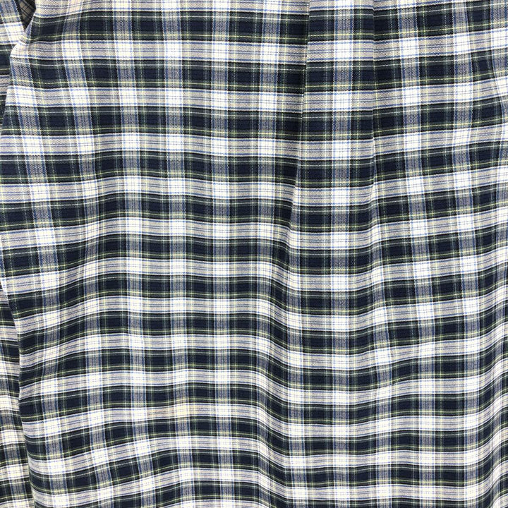 Ralph Lauren Classic Fit Long Sleeve Button Down Check Shirt Men's M cotton green type Vintage Second Hand