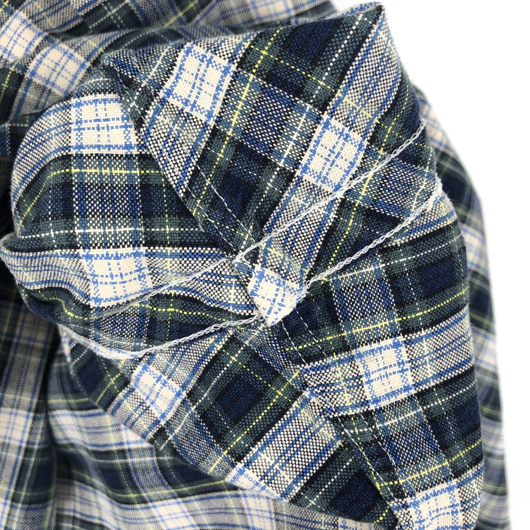 Ralph Lauren Classic Fit Long Sleeve Button Down Check Shirt Men's M cotton green type Vintage Second Hand