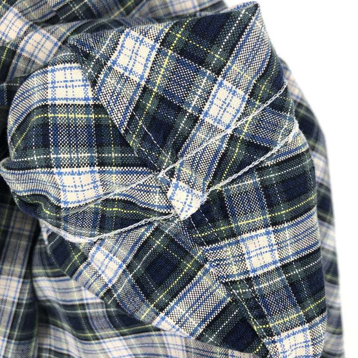 Ralph Lauren Classic Fit Long Sleeve Button Down Check Shirt Men's M cotton green type Vintage Second Hand